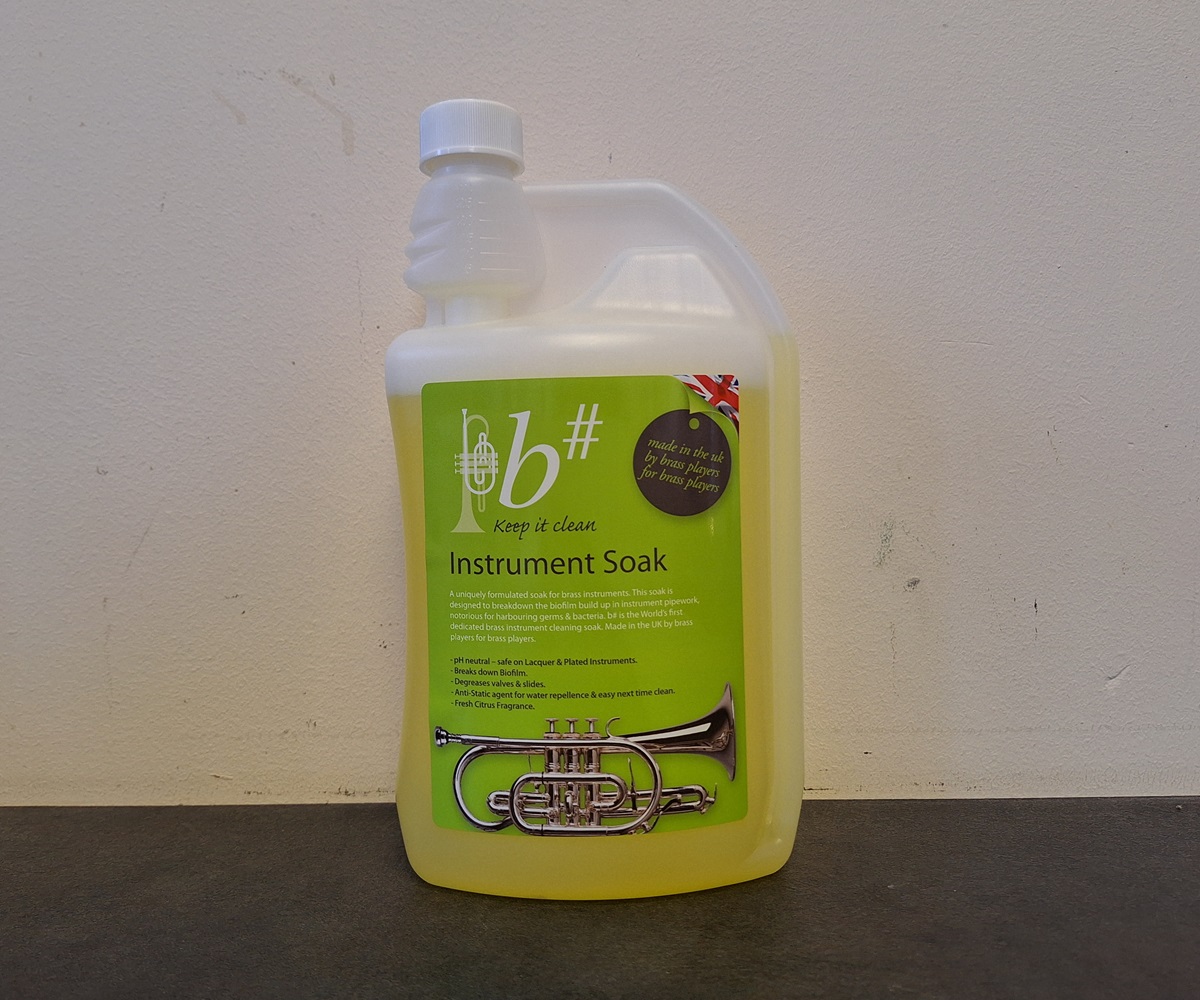 B# Instrument Soak 1ltr bottle - Duchy Brass Instruments for Sale